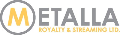 Metalla Royalty logo (CNW Group/Metalla Royalty & Streaming Ltd.) Metalla Royalty logo (CNW Group/Metalla Royalty & Streaming Ltd.)